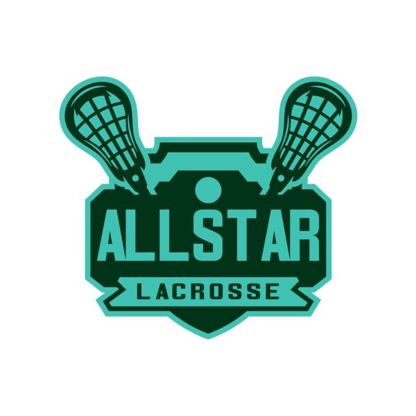 All stars Lacrosse Logo Template Miniatura