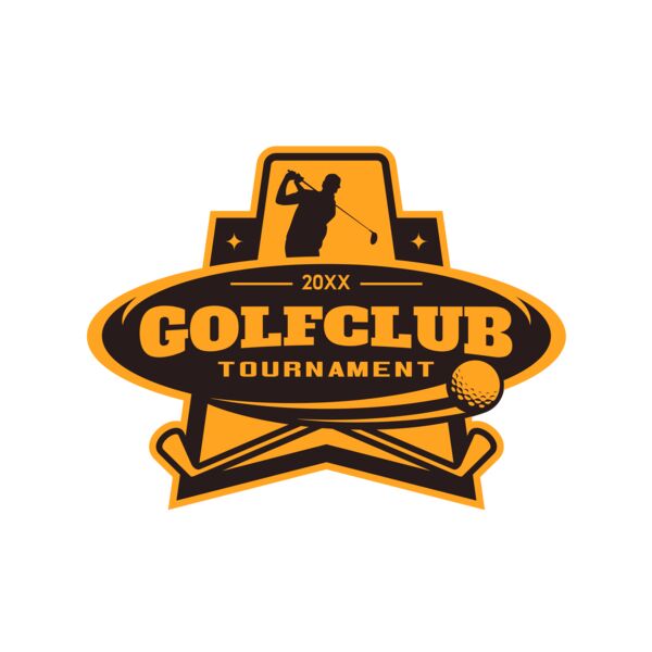 Golf club Tournament logo template 05 Miniatura