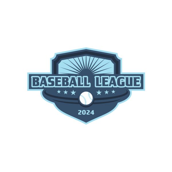 Baseball League Logo 01 Miniatura