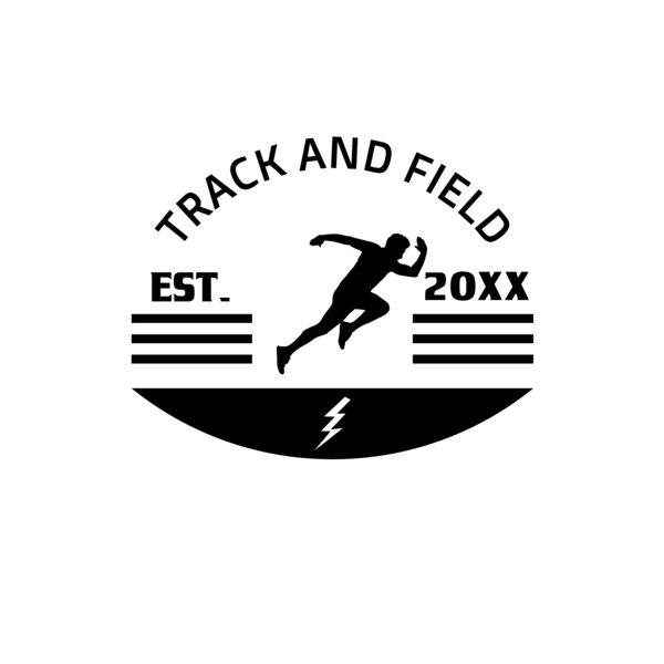 Track & Field Team Logo 16 Miniatura