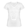 Playera Dama: Algodón Peinado Cuello V Miniatura