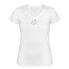 Playera Dama: Algodón Peinado Cuello V Miniatura