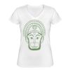 Playera Dama: Algodón Peinado Cuello V Miniatura